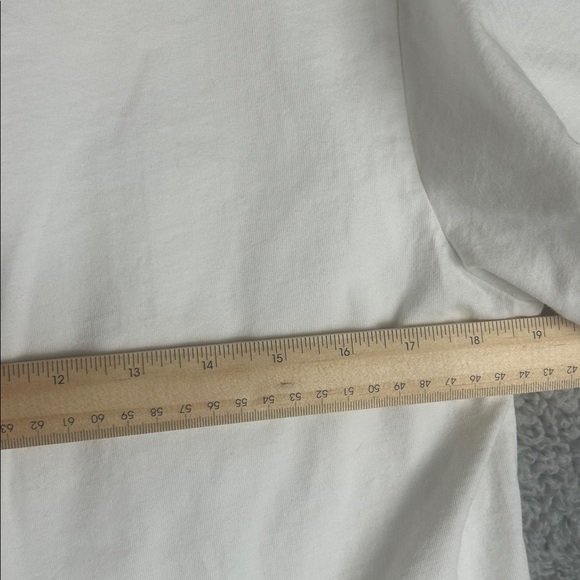 AGOLDE Salma Tee Crewneck Short Sleeve Cotton Relaxed White Top Size S - Picture 9 of 16
